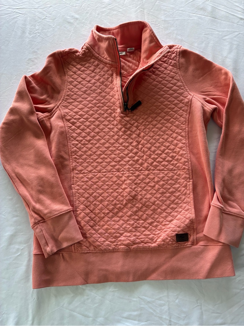 L.L. Bean Women’s Quilted 1/4 Zip Mock Neck Pullover